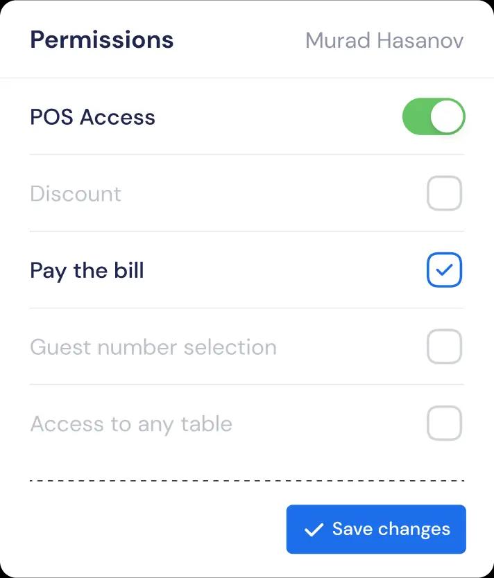 Have control over your staff by easily managing their roles and permissions no matter where you are