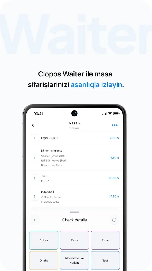 Clopos Waiter app screenshot 3